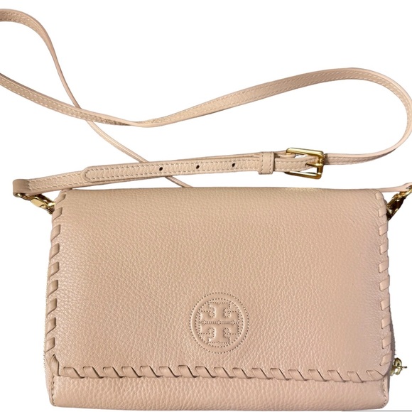 Tory Burch Beige Cream Crossbody Bag Plenty of Pockets & Cardholders - Picture 2 of 10